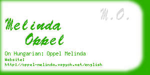 melinda oppel business card